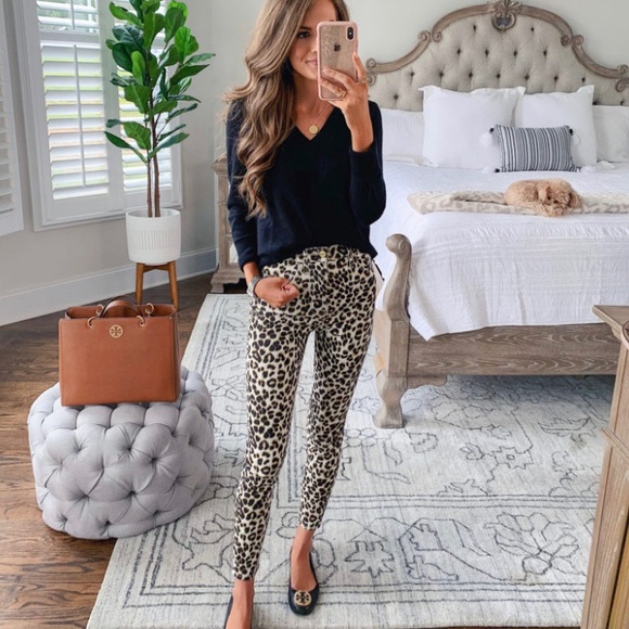 NWT FRAME Leopard High Rise Skinny Jeans - Picture 2 of 7